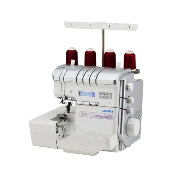 白色juki Juki MO-3000QVP Akane Jet Air-Threading serger – Aurora Sewing Center
