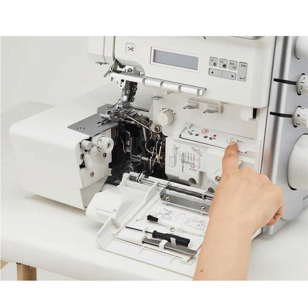 Juki MO-3000QVP Akane Jet Air-Threading serger – Aurora Sewing Center