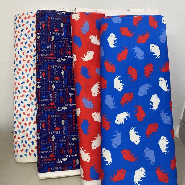 Buffalo Jump Red Satin Fabric By the Yard Pre Order