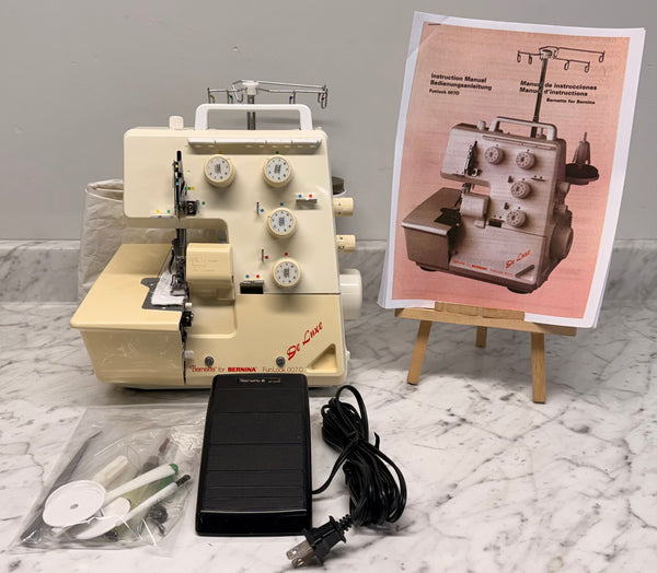 ニート NEAT vintage DORMEUIL TONIC Ex used Bernette FunLock 007D serger – Aurora Sewing Center