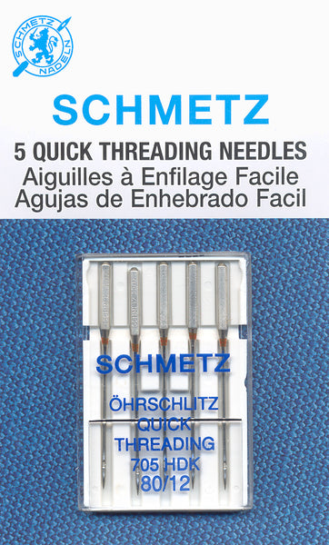 Schmetz Self-Threading Handicap Needles 80/12 - 5 pack – Aurora