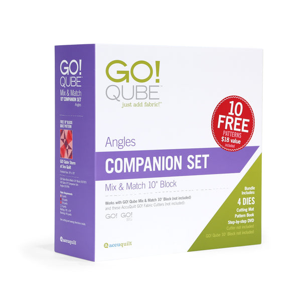 AccuQuilt GO! Qube 10 Companion Set Angles (55799) – Aurora