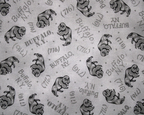 716 Grey Buffalos on Grey cotton fabric – Aurora Sewing Center