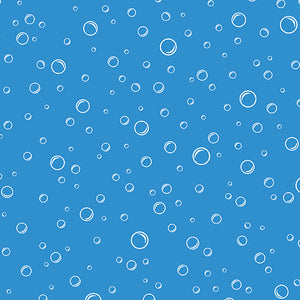 Benartex - Swim With Me - Bubbly Medium Blue