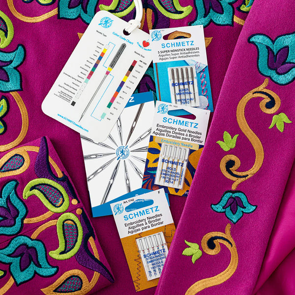 Schmetz Machine Embroidery Needle Bundle – Aurora Sewing Center
