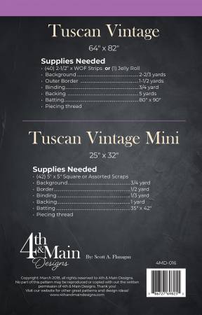 Tuscan Vintage Pattern from 4th & Main Designs by Scott Flanagan ...