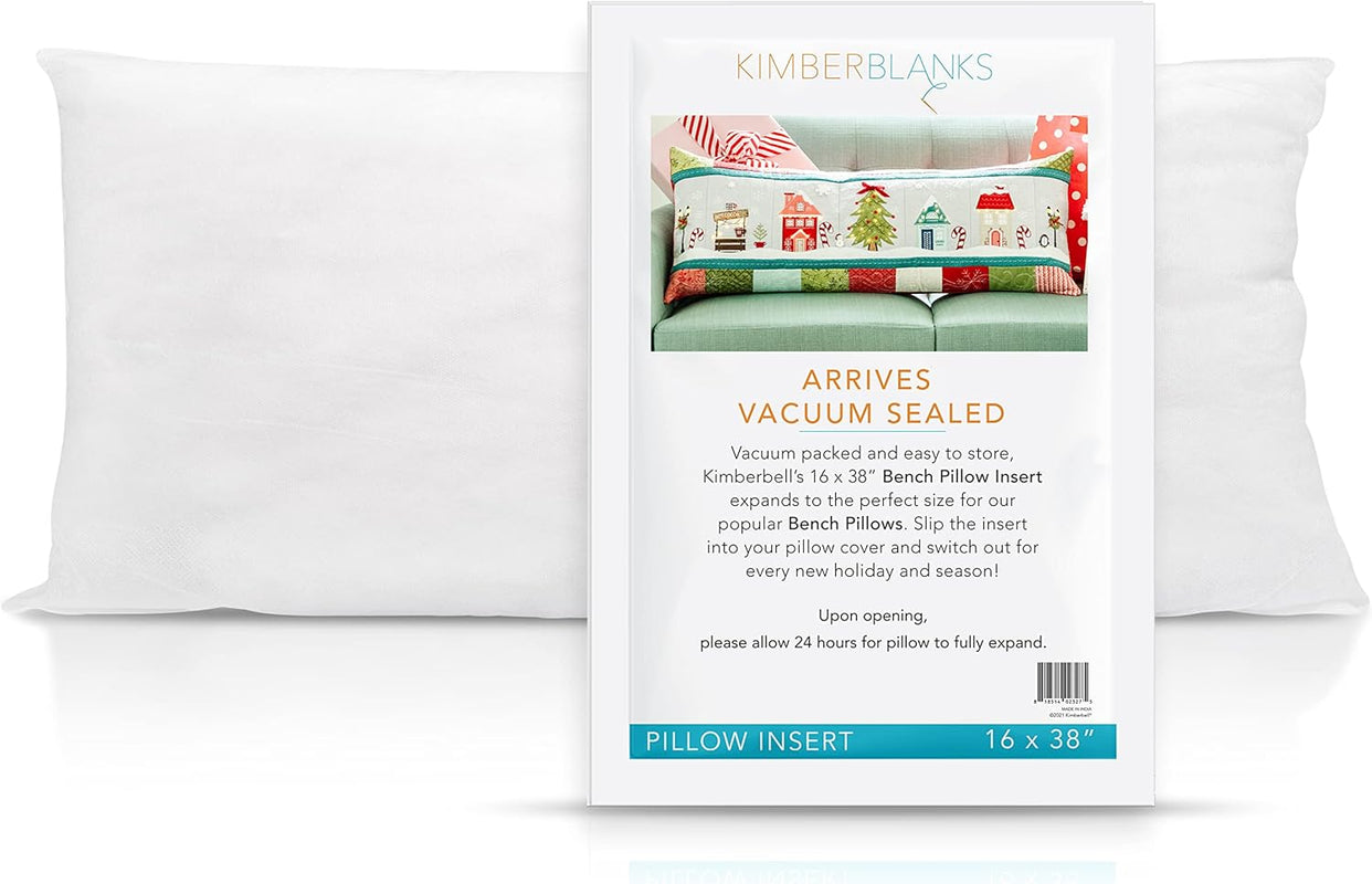 Kimberbell Pillow Insert 16 x 38 - Bench Pillows – Aurora Sewing