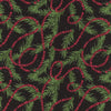 Moda - Merry Gnome-Ments - Garland All Over Black - 1 Yard