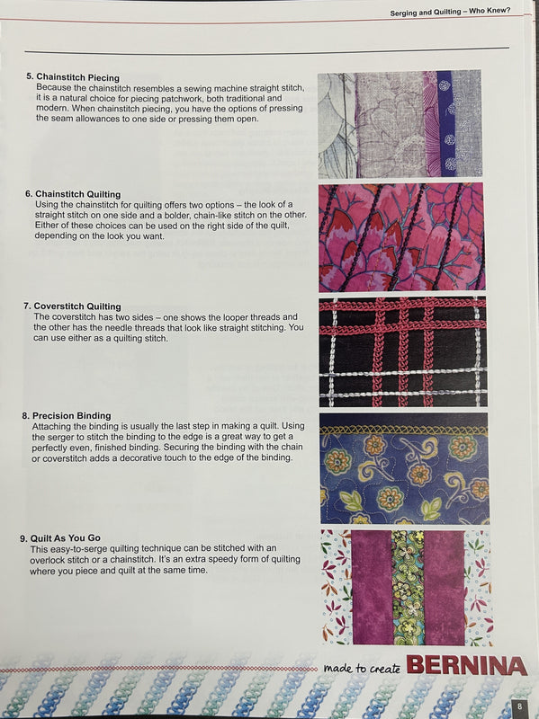 Bernina The Big Book of Serger Quilting Aurora Sewing Center