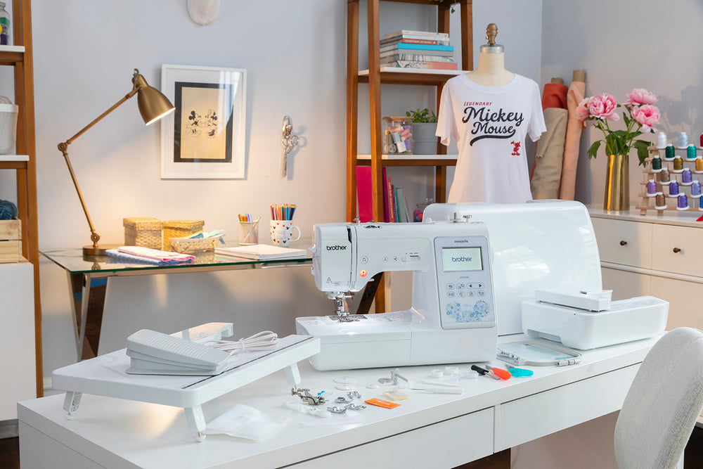 DEMO Brother Innov-ís NS1850D Sewing and Embroidery Machine with Disne ...