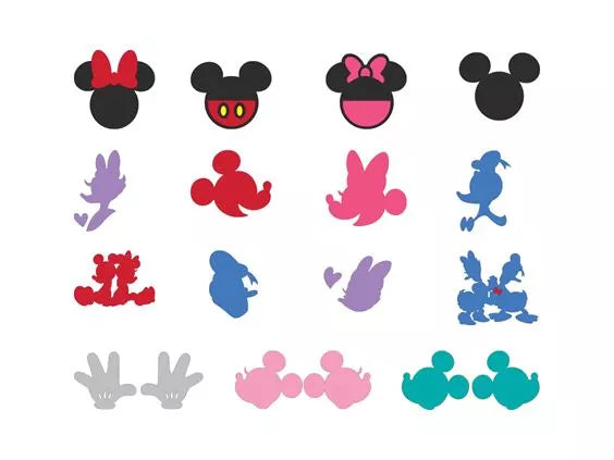 Sewing Pattern Mickey Disney Mickey and Friends Applique Pattern Collection #1, 33 Patterns ...