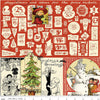 Riley Blake – Classic Christmas – Collage Parchment - 1 Yard