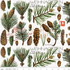 Riley Blake – Classic Christmas – Botanical Pines White - 1 Yard