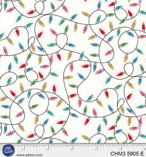 P&B Textiles - Christmas Miniatures III Tangled Lights - 1 Yard