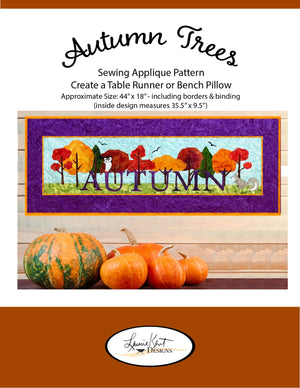 Autmn Trees Sewing Applique Pattern - Laurie Kent Sewing Pattern
