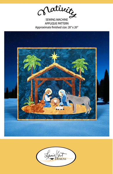 Nativity Sewing Applique Pattern - Laurie Kent Sewing Pattern – Aurora ...