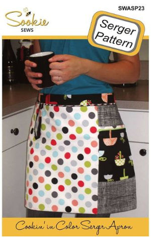 Sookie Sews Cookin' in Color Apron - Serger Pattern