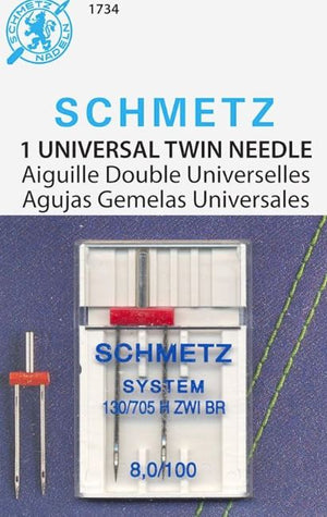 Schmetz 1 Extra Wide (8mm) Twin Needle