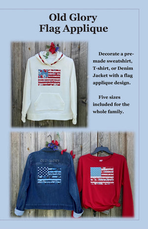 Old Glory Flag Applique