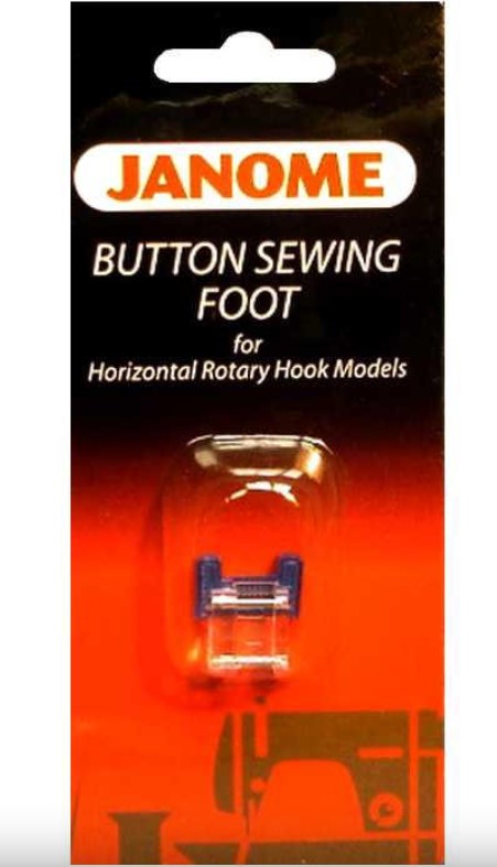 Janome Top-Load - Button Sewing Foot, 7mm - 200136002 – Aurora Sewing ...