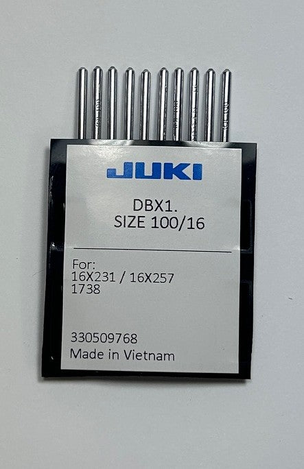 Juki Industrial Needles DBX1 - Size 100/16 - 10 pack – Aurora