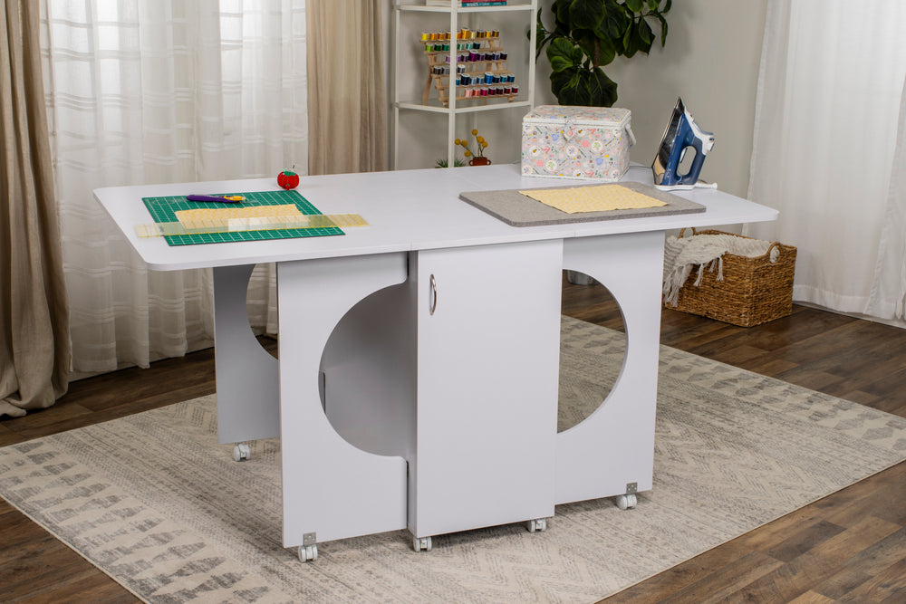 Koala Cutting Table in White - CT-W001 – Aurora Sewing Center