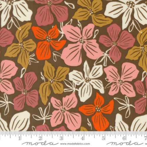 Moda Things Above - Block Florals - Cocoa - 1 Yard – Aurora Sewing Center