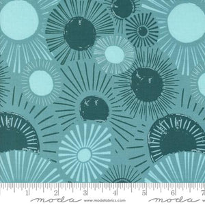 Moda Things Above - Sunrise Sunset -  Teal  - 1 Yard