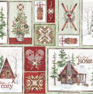 Multi Patch - 3 Wishes Snowflake Lodge Christmas Collection