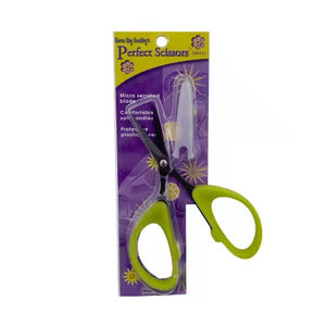 Perfect Scissors Green 4-3/16 in Small Micro-Serrated Non-Slip Blade