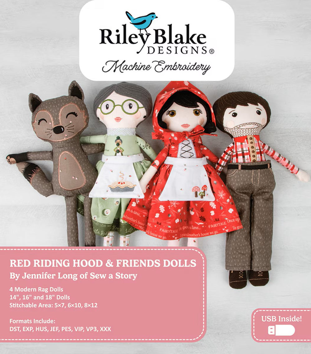 Red Riding Hood & Friends by Riley Blake - Embroidery Design – Aurora ...