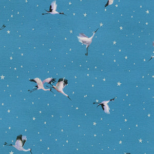 Robert Kaufman Fabrics - Prairie Silver Lake Egrets - 1 Yard