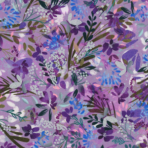 Robert Kaufman Fabrics - Thistle Silver Lake Flower - 1 Yard