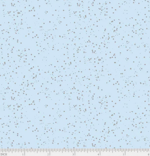 Silver on Light Blue - P & B Textiles Sparkle Christmas Collection