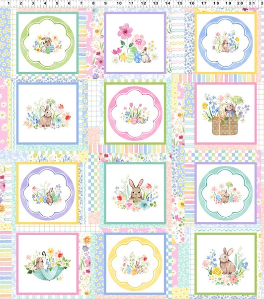 Clothworks - Spring Cheer Blocks Multi-Color – Aurora Sewing Center