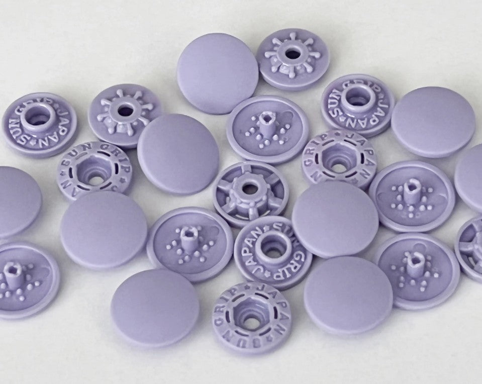 Tool-Less Plastic Snap Fastners 13mm - Lavendar – Aurora Sewing Center
