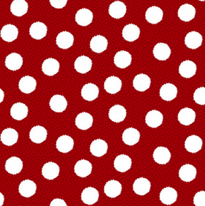 White Dots on Red - Henry Glass Snow Crew Christmas Collection