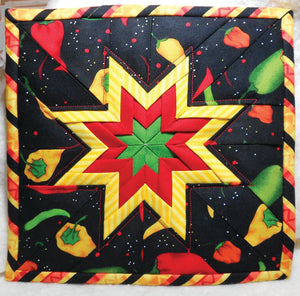 Square Folded Star Hot Pad