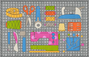 Sew Much Sew More Canvas Rug - Approx. 33 x 51