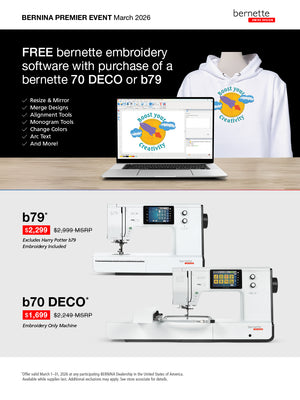 bernette 70 DECO embroidery machine