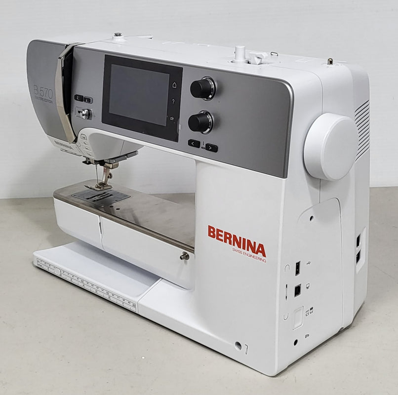 used BERNINA 570 QE sewing machine with embroidery (low usage) Aurora