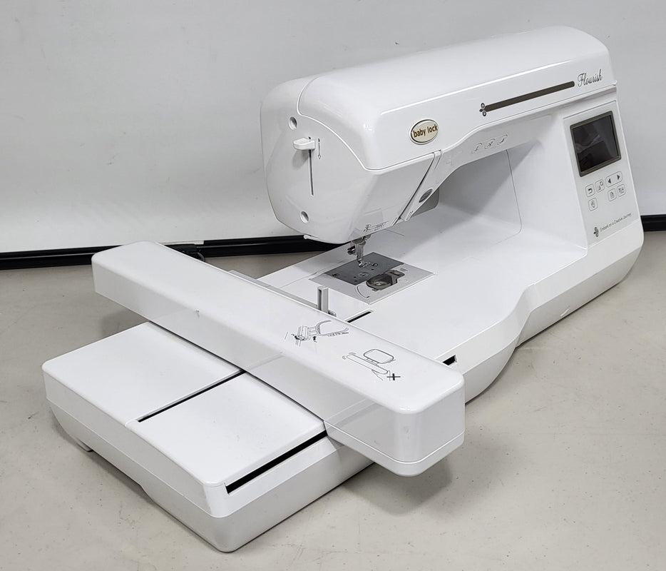used Baby Lock Flourish embroidery machine Aurora Sewing Center