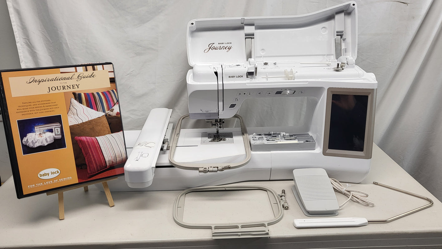 Used Baby Lock Journey sewing and embroidery machine Aurora Sewing Center