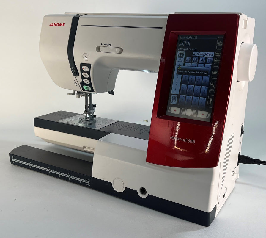 used Janome Horizon Memory Craft 9900 sewing machine Aurora Sewing Center