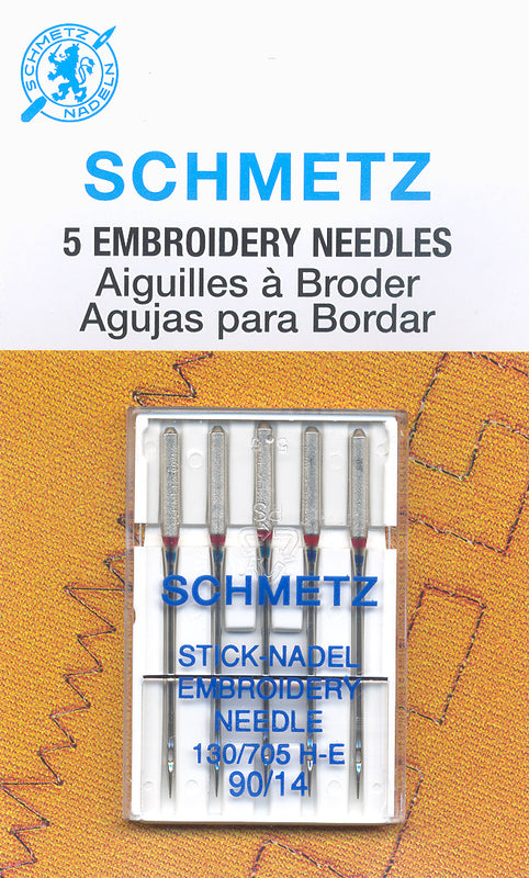 Schmetz Embroidery Machine Needles-Size 14/90 5/Pkg