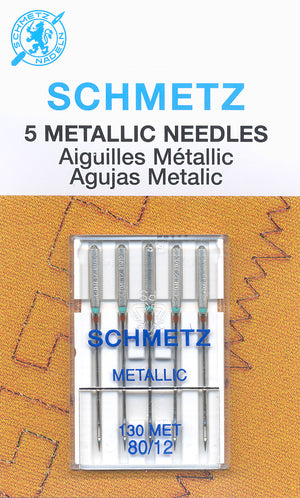 Schmetz Metallic Needles 80/12 - 5 pack