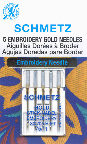 Schmetz Embroidery Sewing Machine Needles Size 11/75 item # EMB-11