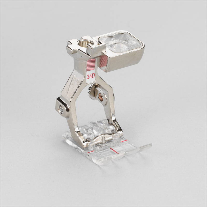 Bernina 34D Clear ReversePattern Foot 9mm with Dual Feed System
