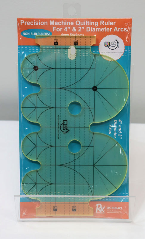 Machine Quilting Ruler 4in x & 2in