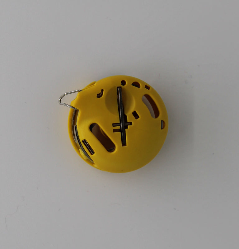 Bobbin Holder - Janome (high tension) Yellow Dot for MC Embroidery